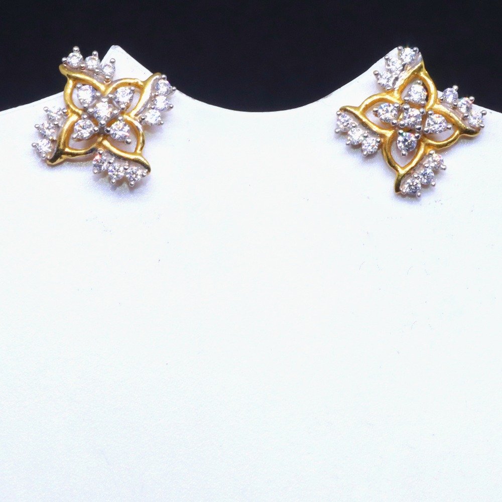 22KT / 916 Gold CZ Diamond Earring for Women BTG0019