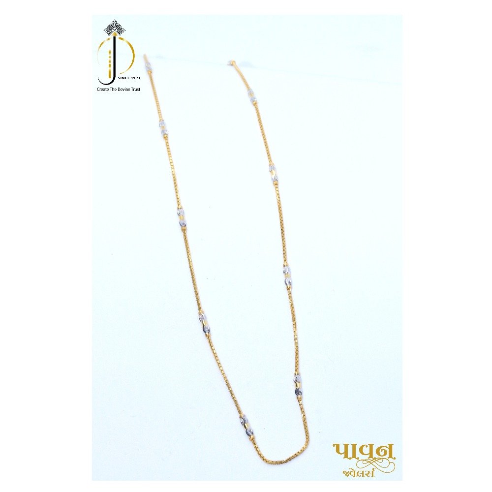 22KT / 916 Gold Fancy delicate Chain for Ladies CHG0095