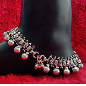 925 sterling silver  oxidiese  traditional  payal... by 