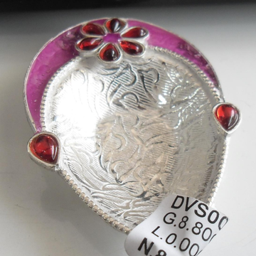 Silver  Leaf  shape  Fancy Diya /Deepak Use Pooja by 