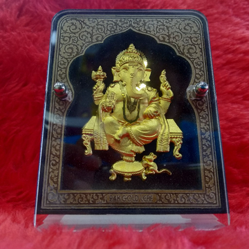 24KT Gold Leaf Ganesh ji Gift article by 