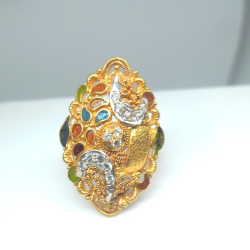 22KT / 916 Gold Hand Made Ring For Women LRG0016 by 