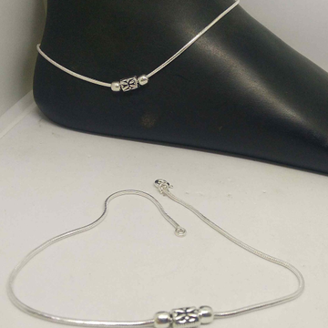 925 sterling silver simple delicate payal /anklet... by 