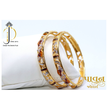 22KT / 916 Gold Fancy Daily ware Bangles for Ladie... by 
