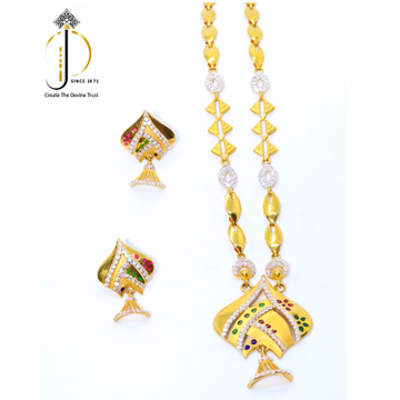 916 / 22ct Gold Traditional Necklace Set for Ladie... by 