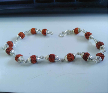Silver  Rudraksha Bracelet For Mahadev Bhakt by 