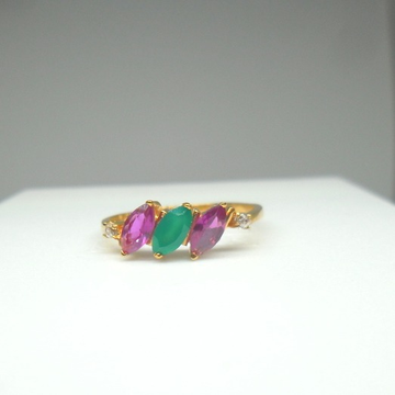 22kt / 916  color stone delicate ring for ladies l... by 