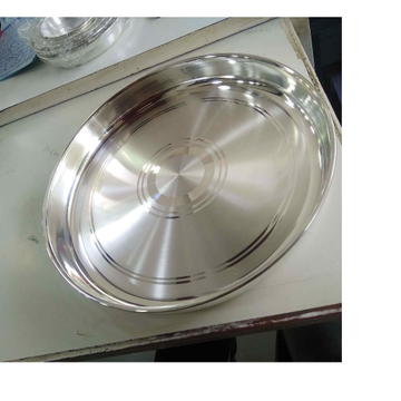 Silver  dinner thali / plate for daily use by 
