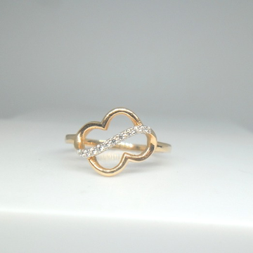 18KT Rose Gold Fancy Delicate casualware Ring For... by 