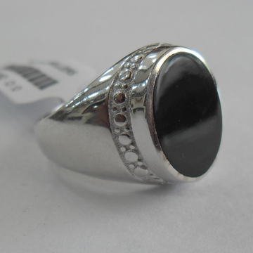 925 sterling silver  dark  black stone Onyx  Ring... by 