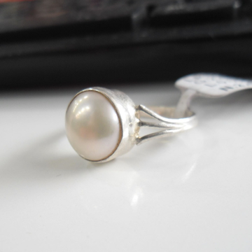 5ct 6.25 ratti Premium Quality Certified Natural south sea pearl Moti Ring  - Gemstones.Co