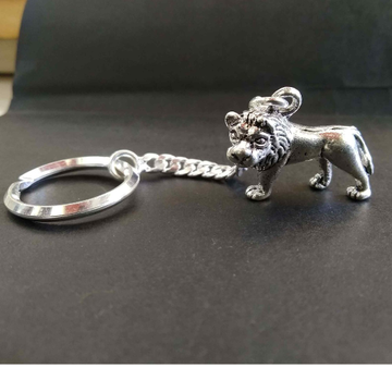 Silver  lion  keychain for bike / car key by 