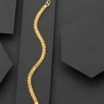 22KT/ 916 Gold Plain Handmade Dailywear Bracelet F... by 