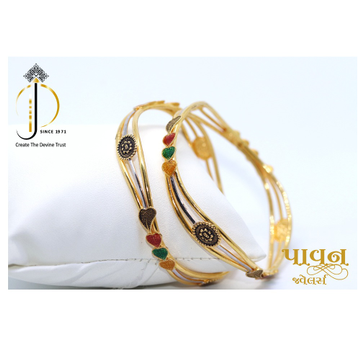 22KT / 916 Gold Zigzag Fancy festival Bangles For... by 