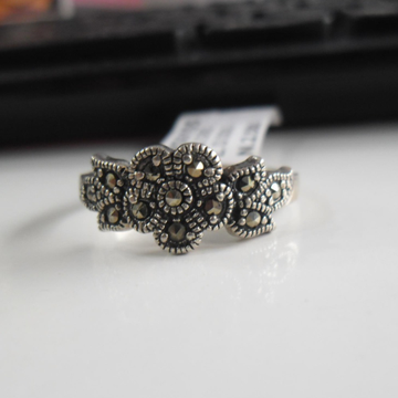 925 sterling silver flower  ring  by 