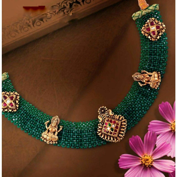 22KT/ 916 Gold traditional wedding Rubies Net Neck... by 