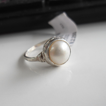925 sterling silver pearl / moti ring for ladies by 