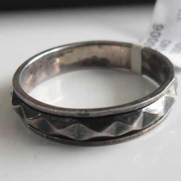 925 sterling silver Oxidized band ring  by 