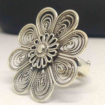 925 sterling silver  designer adjustable Ring for... by 