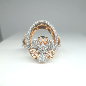 18KT Rose Gold Fancy Special Bridal Ring For Ladie... by 