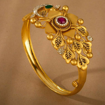 22kt/ 916 gold antique wedding bridle single brace... by 