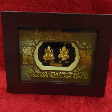 24KT Gold Leaf Laxmiji& ganeshji by 
