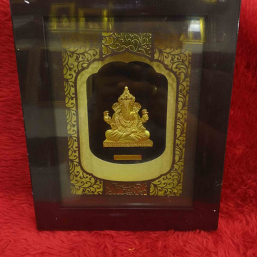24kt gold leaf dagduseth halwa ganeshji frame by 