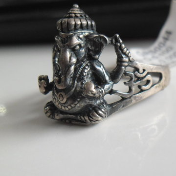 925 sterling silver oxidised bapa moriya ring by 