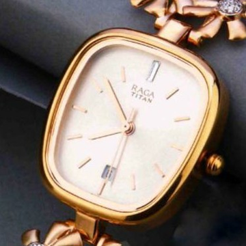 18KT Rose Gold fancy flower Belt watch for ladies by 