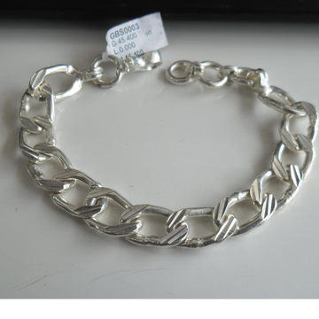 Silver daily wear / casual gents bracelet by 