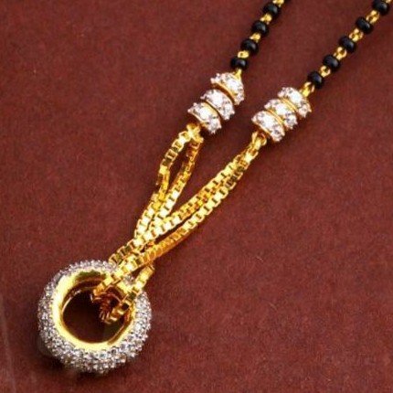 22KT/ 916 Gold fancy casual wear Mangalsutra for ladies
