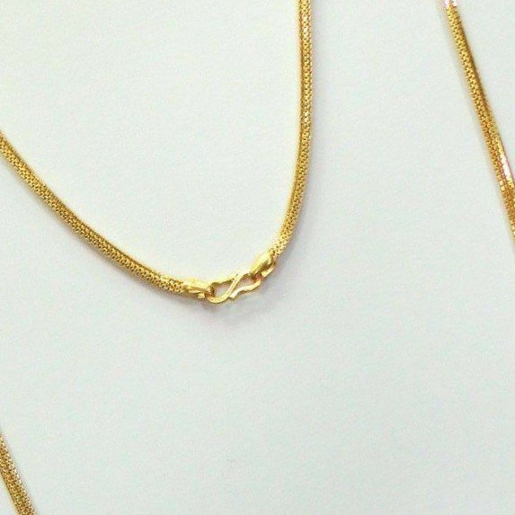 22KT / 916 Gold Plain casual ware chain for unisex CHG1020