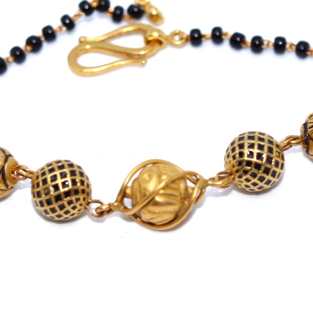 22KT / 916 Gold Mangalsutya Bracelet For Ladies LBG0106