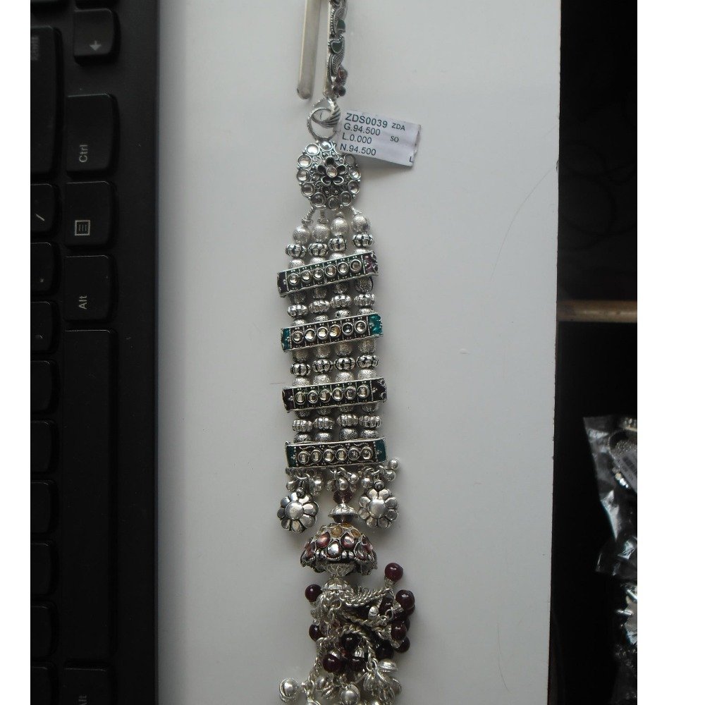 silver traditional   &  diamond  disgnear  hanging juda for ladies