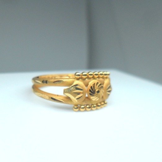 22kt / 916 hand made hollow ring for women lRG0592