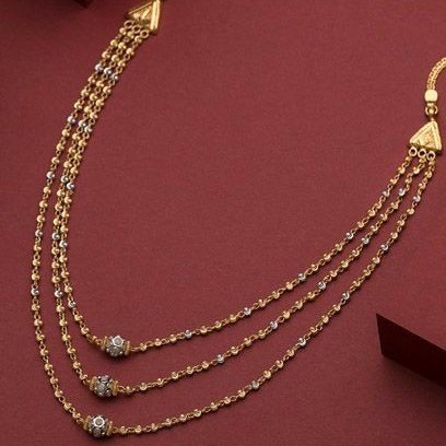 22KT/ 916 Gold handmade special occasions Necklace for ladies DKG1010