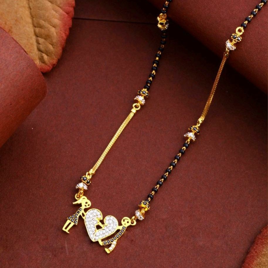 22KT/ 916 Gold fancy Couple Pendant mangalsutra for ladies