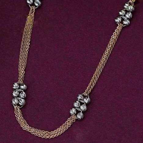 18KT Rose Gold fancy Italian special occasional chain for ladies