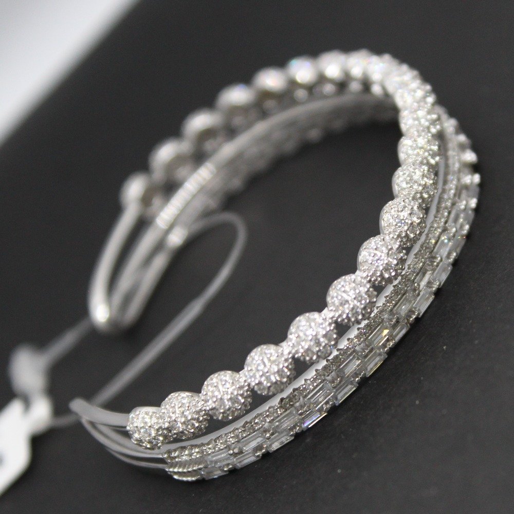 925 sterlling silver oxodise flaxible kada bracelet for ladies
