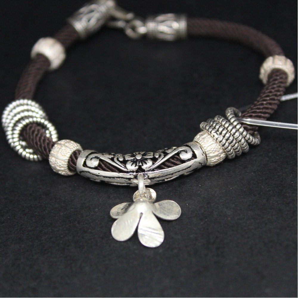 Stylish Fancy Bracelet in Pure Silver @ best price from India