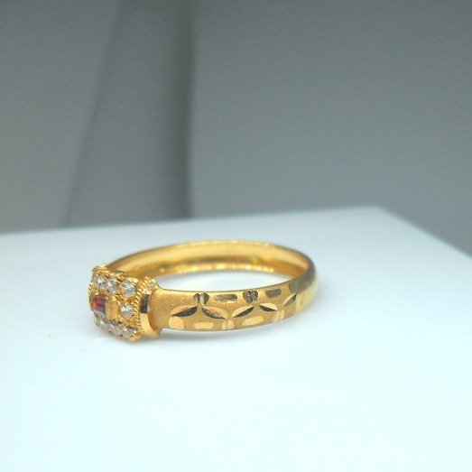 22kt / 916 hand made hollow ring for women lRG0593