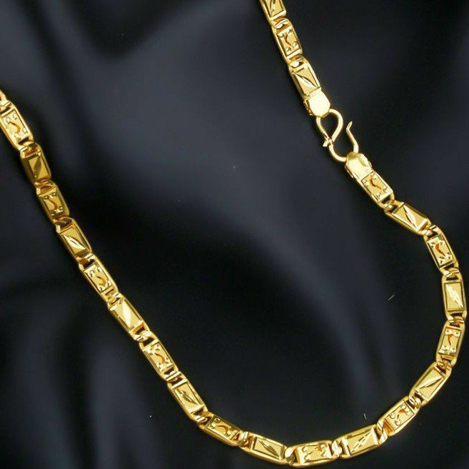 22KT / 916 Gold plain Nawabi chain for Men CHG1018