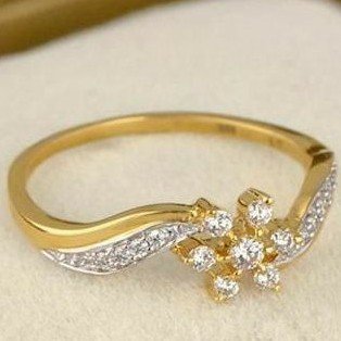 22KT/ 916 Gold fancy delicate casual ware ring for ladies
